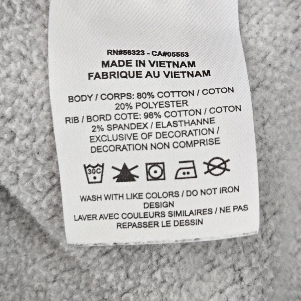 Nike Men Sweatshirt M Gray Fleece Logo Tiger Swoosh Long Sleeve READ
